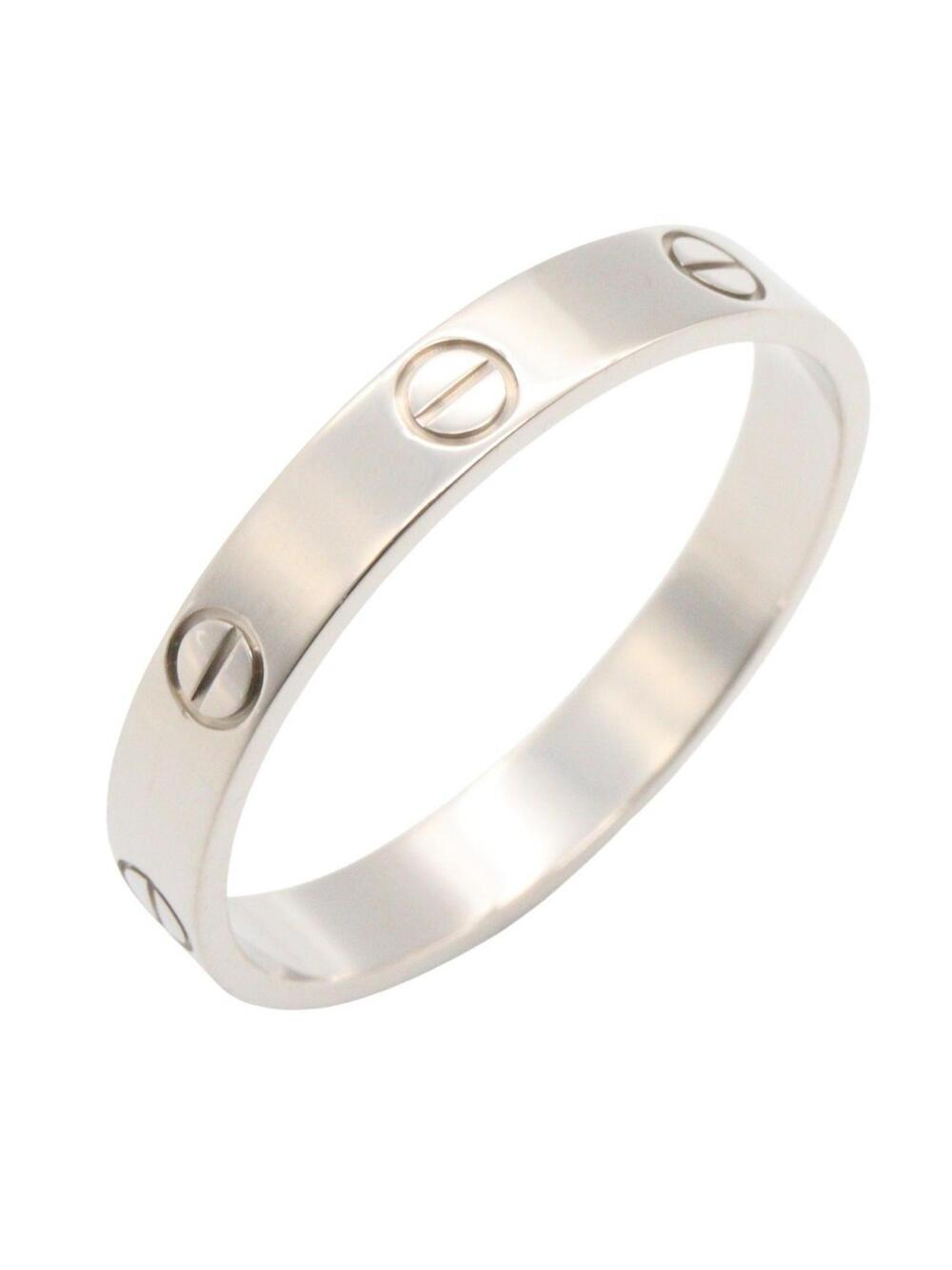 Cartier Mini Love Ring 18Kwg White Gold #313881C13B